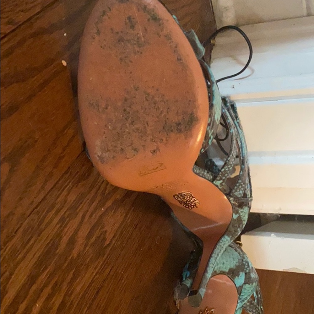 Aquazzura Turquoise Heels - Picture 5 of 8